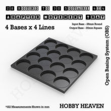Load image into Gallery viewer, Round to Square Movement Trays Adapters for Tabletop Games - ModelBricks
