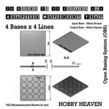 Load image into Gallery viewer, Round to Square Movement Trays Adapters for Tabletop Games - ModelBricks
