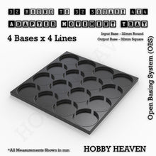 Load image into Gallery viewer, Round to Square Movement Trays Adapters for Tabletop Games - ModelBricks
