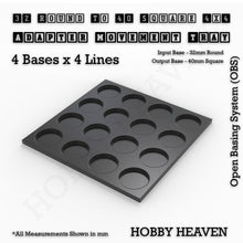 Load image into Gallery viewer, Round to Square Movement Trays Adapters for Tabletop Games - ModelBricks
