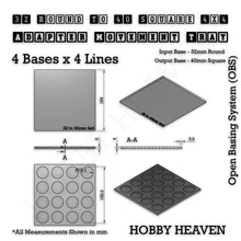 Load image into Gallery viewer, Round to Square Movement Trays Adapters for Tabletop Games - ModelBricks

