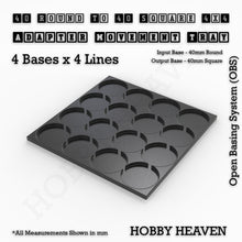 Load image into Gallery viewer, Round to Square Movement Trays Adapters for Tabletop Games - ModelBricks
