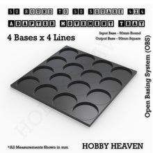 Load image into Gallery viewer, Round to Square Movement Trays Adapters for Tabletop Games - ModelBricks
