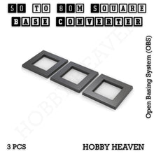 Load image into Gallery viewer, Square to Square Bases Size Converters 3d Print Full Range - ModelBricks
