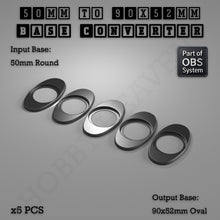 Load image into Gallery viewer, Round To Oval Bases Size Converters 3d Print Full Range - ModelBricks
