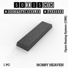 Load image into Gallery viewer, Rectangle Bases Range Sizes - 20x15mm to 75x25mm Small Sizes 3d Print Full Range Tabletop Games - ModelBricks
