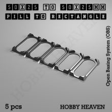 Load image into Gallery viewer, Wargaming Oval to Rectangle Base Converters – Tabletop Games | 3D Printed Tabletop Accessories - ModelBricks
