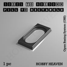Load image into Gallery viewer, Wargaming Oval to Rectangle Base Converters – Tabletop Games | 3D Printed Tabletop Accessories - ModelBricks
