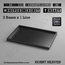 Load image into Gallery viewer, Rectangle Movement Trays | Cavalry &amp; Monsters | 50×25-100×60mm | OBS System - ModelBricks
