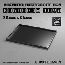 Load image into Gallery viewer, Rectangle Movement Trays | Cavalry &amp; Monsters | 50×25-100×60mm | OBS System - ModelBricks
