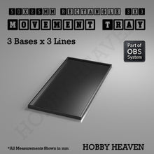 Load image into Gallery viewer, Rectangle Movement Trays | Cavalry &amp; Monsters | 50×25-100×60mm | OBS System - ModelBricks
