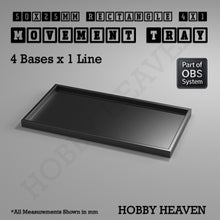 Load image into Gallery viewer, Rectangle Movement Trays | Cavalry &amp; Monsters | 50×25-100×60mm | OBS System - ModelBricks
