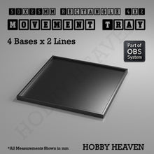 Load image into Gallery viewer, Rectangle Movement Trays | Cavalry &amp; Monsters | 50×25-100×60mm | OBS System - ModelBricks
