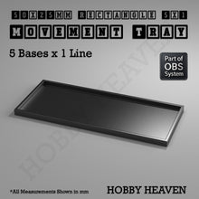 Load image into Gallery viewer, Rectangle Movement Trays | Cavalry &amp; Monsters | 50×25-100×60mm | OBS System - ModelBricks
