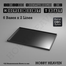 Load image into Gallery viewer, Rectangle Movement Trays | Cavalry &amp; Monsters | 50×25-100×60mm | OBS System - ModelBricks
