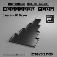 Load image into Gallery viewer, Rectangle Movement Trays | Cavalry &amp; Monsters | 50×25-100×60mm | OBS System - ModelBricks
