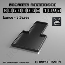 Load image into Gallery viewer, Rectangle Movement Trays | Cavalry &amp; Monsters | 50×25-100×60mm | OBS System - ModelBricks
