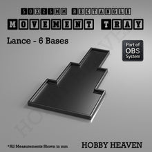 Load image into Gallery viewer, Rectangle Movement Trays | Cavalry &amp; Monsters | 50×25-100×60mm | OBS System - ModelBricks

