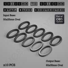 Load image into Gallery viewer, Oval To Oval Bases Size Converters 3d Print Full Range - ModelBricks
