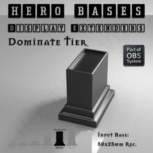 Load image into Gallery viewer, Hero Bases Display Extenders | Squares and Rectangles | Convert Gaming Bases to Display Bases &amp; Plinths - ModelBricks
