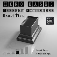 Load image into Gallery viewer, Hero Bases Display Extenders | Squares and Rectangles | Convert Gaming Bases to Display Bases &amp; Plinths - ModelBricks

