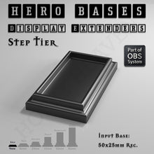 Load image into Gallery viewer, Hero Bases Display Extenders | Squares and Rectangles | Convert Gaming Bases to Display Bases &amp; Plinths - ModelBricks
