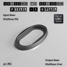 Load image into Gallery viewer, Oval To Oval Bases Size Converters 3d Print Full Range - ModelBricks
