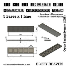 Load image into Gallery viewer, Square and Rectangle Movement Trays Adapters for Tabletop Games - ModelBricks
