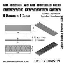 Load image into Gallery viewer, Round to Square Movement Trays Adapters for Tabletop Games - ModelBricks
