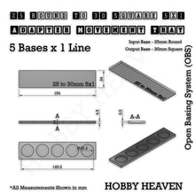 Load image into Gallery viewer, Round to Square Movement Trays Adapters for Tabletop Games - ModelBricks
