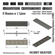 Load image into Gallery viewer, Square and Rectangle Movement Trays Adapters for Tabletop Games - ModelBricks

