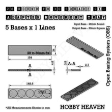 Load image into Gallery viewer, Round to Square Movement Trays Adapters for Tabletop Games - ModelBricks
