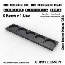Load image into Gallery viewer, Round to Square Movement Trays Adapters for Tabletop Games - ModelBricks
