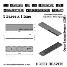 Load image into Gallery viewer, Round to Square Movement Trays Adapters for Tabletop Games - ModelBricks
