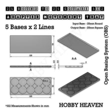 Load image into Gallery viewer, Round to Square Movement Trays Adapters for Tabletop Games - ModelBricks
