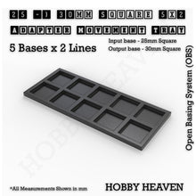 Load image into Gallery viewer, Square and Rectangle Movement Trays Adapters for Tabletop Games - ModelBricks
