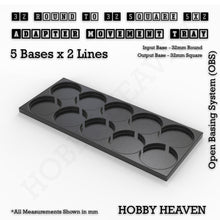 Load image into Gallery viewer, Round to Square Movement Trays Adapters for Tabletop Games - ModelBricks
