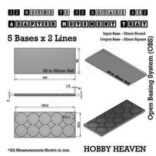 Load image into Gallery viewer, Round to Square Movement Trays Adapters for Tabletop Games - ModelBricks
