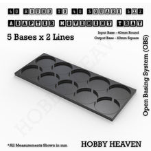 Load image into Gallery viewer, Round to Square Movement Trays Adapters for Tabletop Games - ModelBricks
