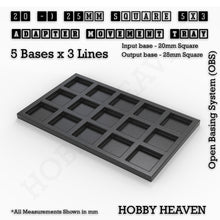 Load image into Gallery viewer, Square and Rectangle Movement Trays Adapters for Tabletop Games - ModelBricks
