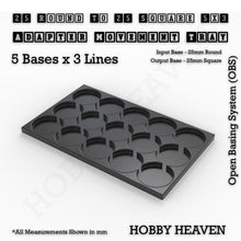 Load image into Gallery viewer, Round to Square Movement Trays Adapters for Tabletop Games - ModelBricks
