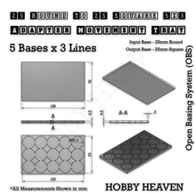 Load image into Gallery viewer, Round to Square Movement Trays Adapters for Tabletop Games - ModelBricks
