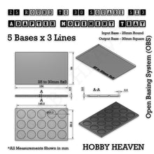Load image into Gallery viewer, Round to Square Movement Trays Adapters for Tabletop Games - ModelBricks
