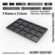 Load image into Gallery viewer, Square and Rectangle Movement Trays Adapters for Tabletop Games - ModelBricks
