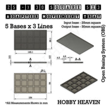 Load image into Gallery viewer, Square and Rectangle Movement Trays Adapters for Tabletop Games - ModelBricks
