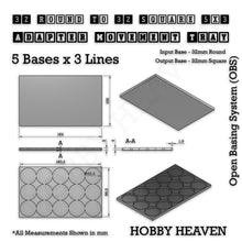 Load image into Gallery viewer, Round to Square Movement Trays Adapters for Tabletop Games - ModelBricks
