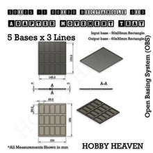 Load image into Gallery viewer, Square and Rectangle Movement Trays Adapters for Tabletop Games - ModelBricks
