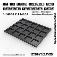Load image into Gallery viewer, Square and Rectangle Movement Trays Adapters for Tabletop Games - ModelBricks
