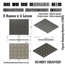 Load image into Gallery viewer, Square and Rectangle Movement Trays Adapters for Tabletop Games - ModelBricks
