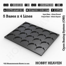 Load image into Gallery viewer, Round to Square Movement Trays Adapters for Tabletop Games - ModelBricks
